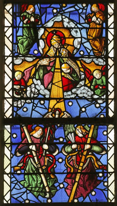 Window depicting the Creation by French School